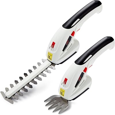 NETTA 2-in-1 Cordless Hedge Trimmer & Grass Shear 7.2V Battery 1500mAh
