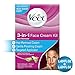VEET 3-in-1 Face Cream Hair Remover Kit, Normal Formula With Aloe Vera & Vitamin E 1 ea