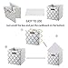 BAIST Cube Storage Bins,Fancy Foldable Canvas Decorative Gold Storage Cubes Bins Basket for Toys Clothes Books Large Square,4-Pack