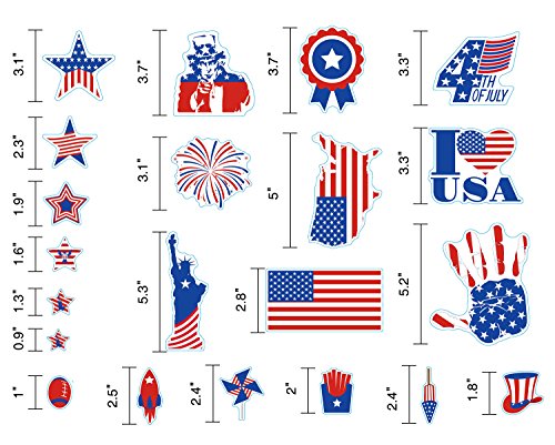 3 jollylife+Fourth+Window+Clings+Decorations