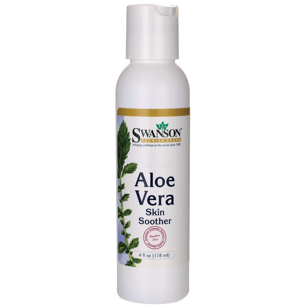 Swanson Aloe Vera Skin Soother 4 fl Ounce (118 ml) Gel