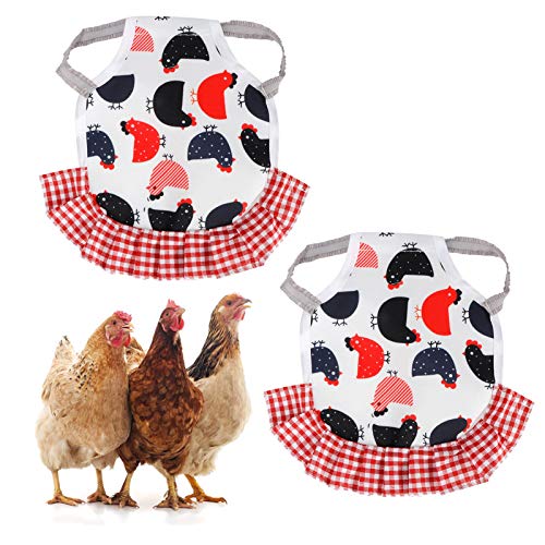 Yivibe Thermotuch Leicht anzuziehen Hen Schürze, Verschleißfester Hühnersattel, 2er Pack für Hühnergeflügel(Type B) – Bild 6