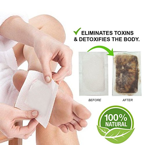 Bamboo Foot Pads, 20 PCS Body Relief Adhesive Foot Pads, Relieve Stress