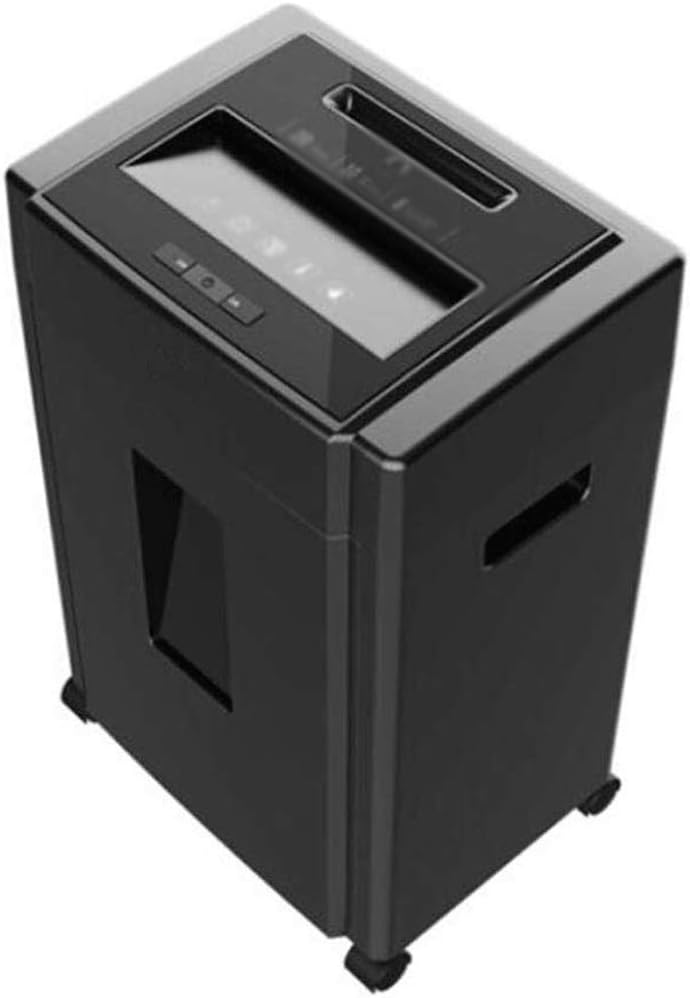 BBGGJ Electric Office Shredder，8-Sheet High-Serurity Micro-Cut Paper CD Credit Card Shredder with 20 Gallon Waste and Transparent Window