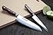 Yoshihiro VG-10 Hammered Damascus Stainless Japanese Chefs Knife Santoku 7'' (180mm) & Petty Utility Knife 5.3'' (135mm) SET