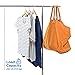 Basics Hardware Elegant Commercial Grade Clothing Garment Rack, Extendable Hanging Rack, Chrome Rolling Rack