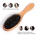 Hair Brush OSORD Boar Bristle Hair Brushes Natural Wooden Cushion Massage Anti Static Hair Brushes for Women Men and Kid Wood Comb and Hair Brush Cleaner Included