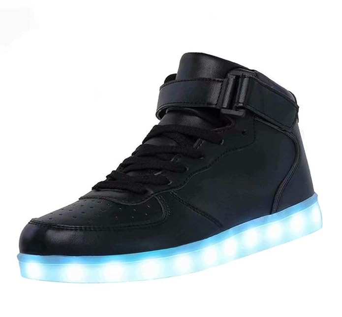 High Top LED Schuhe USB Turnschuhe für Männer Frauen mit Fernbedienung