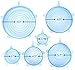 Silicone Stretch Lids Insta Lids By BestOffer Reusable Food Covers Wrap Stretch Top Lid Suction BPA Free Microwave Storage Organizer 6 Pack (Blue)