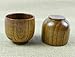 Moyishi Top-Grade Natural Solid Wood Wooden Tea Cup Wine Mug 50ml, Set of 4