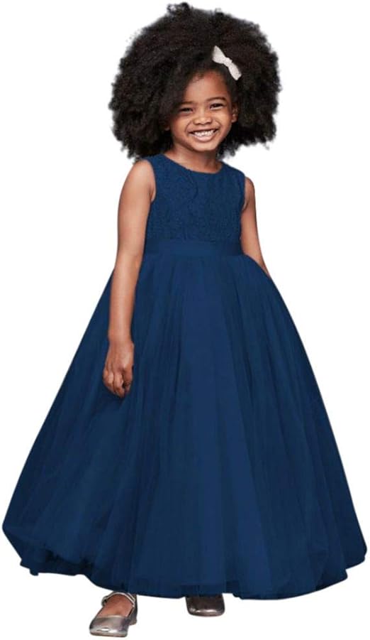 ball gown flower girl dress with heart cutout rk1368