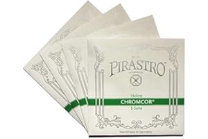VH Workshop-Pirastro Chromcor 4/4 Violin String Full set (319020), Medium Gauge,Ball End E,Made in Germany