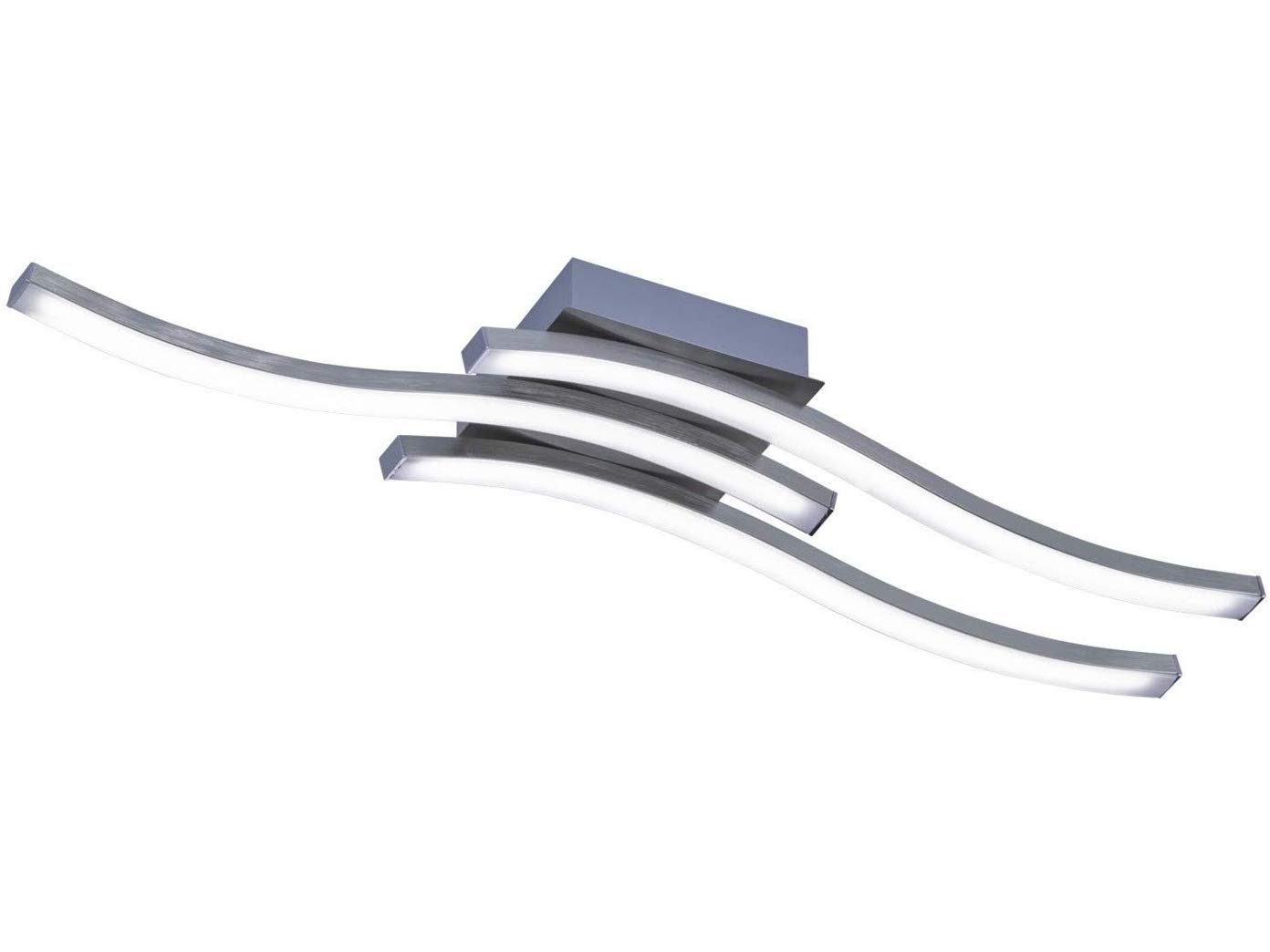 Reality Leuchten Route R62473107 LED Ceiling Light Matt Nickel 5 Watt Acrylic White