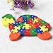 DOUYYE Counting Tortoise Wooden Letters and Numbers Jigsaw Puzzles ,Family Game for Kids ,Interactive Educational Toys for Age 3 4 5 Years Old and Up Baby Preschool Toddler Boys Girls, Birthday Gift