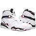 Jordan Men's Air 8 Retro, WHITE/GYM RED-BLACK-WOLF GREY