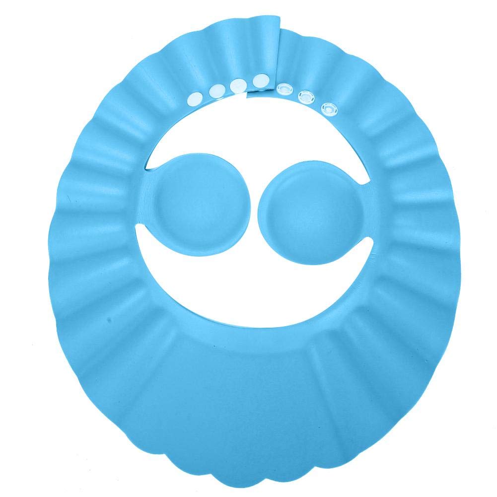 Bath Hat, Baby Shower Hat,Shampoo Bathing Baby Shower Cap Shield,Ear Protection Hat For Kid,Baby For Skullies & Beanies Showering Tool (Bleu)