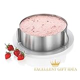 KALREDE Cake Ring Molds-Adjustable from 6 Inch to 12 Inch Stainless Steel Round Mousse Cake Mould - Baking Accessoories