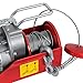 F2C 440LBS Overhead Lift Electric Hoist Crane Industrial Commercial Chain Winch Wire Cable Hoist Garage Auto Shop W/Remote Control