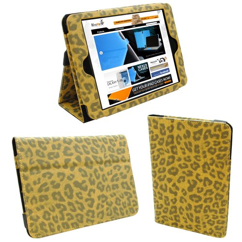 KHOMO Leopard Print Case with Built-in Stand for Apple iPad Mini 7.9 Inch