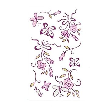 Amazoncom Edealmax Fleur Motif Papillon Lady Body Art
