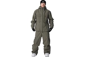 YEEFINE Women's Snow Snowboard Suits Baggy Men's Ski Jacket and Pants Set Insulated Snowsuits Waterproof Winter