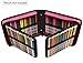 YOUSHARES 120 Slots Standable Oxford Large Zipper Colored Pencil Case with Handle Strap, Red