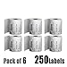 MFLABEL 4x6 Direct Label, Perforated, Commercial Grade, for Thermal Printer, 250 Labels/1 Roll, 6 Rolls
