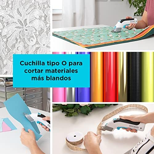 BLACK+DECKER 3.6v Tesoura, Gatilho extra longo, Luz LED, Design ergonómico, Bateria de 1.5Ah, carregamento USB, Inclui 2 lâminas de corte, Multicolor, BCSC115-XJ