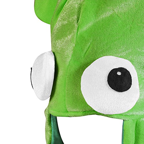 Green Squid Hat Mix - Large Squid Hat In Green With Crazy Eyes