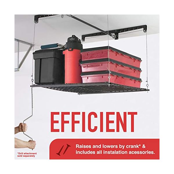 Racor PHLR, Garage Ceiling Storage Rack Lift The Best Winch