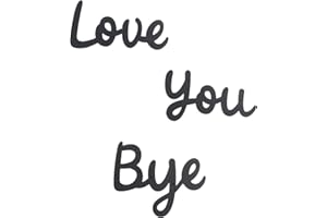 OYEFLY Love You Bye Wood Sign,Express Love and Warm for Your Family Lovers Wall Art Decor (Medium, style 2)