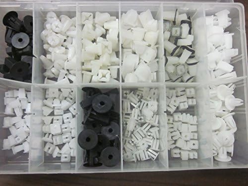 RETAINER GROMMET FENDER MOLDING TRIM CLIPS HOOD BUMBER RIVETS PIN INTERIOR EXTER ( 350pc TRIM NUT PLN350 )