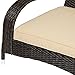 Best ChoiceProducts Wicker Adirondack Chair Patio Porch Deck Furniture Outdoor All Weather Proof
