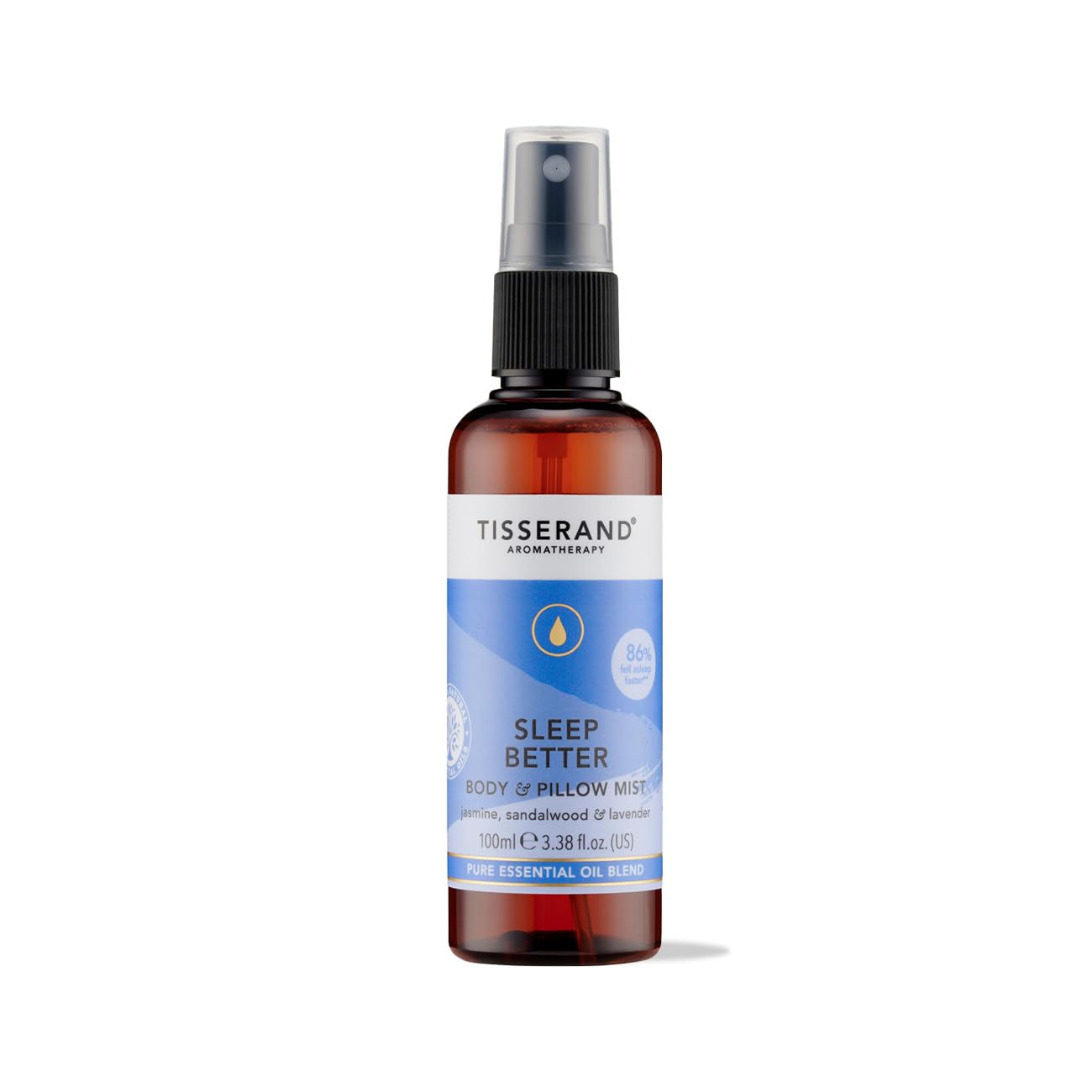Tisserand - Sleep Better Body & Pillow Mist - 100% Natural Essential Oils for Deep Sleep & Relaxation - 100 ml