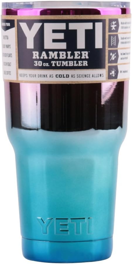 YETI UV Blue Rambler 30 oz. Stainless Steel Vacuum Insulated Tumbler with Lid