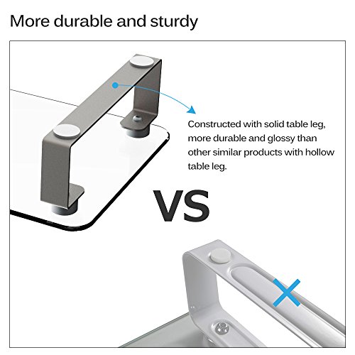 image for iDeer Life iDeer Glass Ergonomic Laptop Stand,Computer Tabletop Riser 