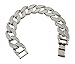 Exo Jewel Men's Miami Cuban Link Bracelet (Cuban Link Silver)
