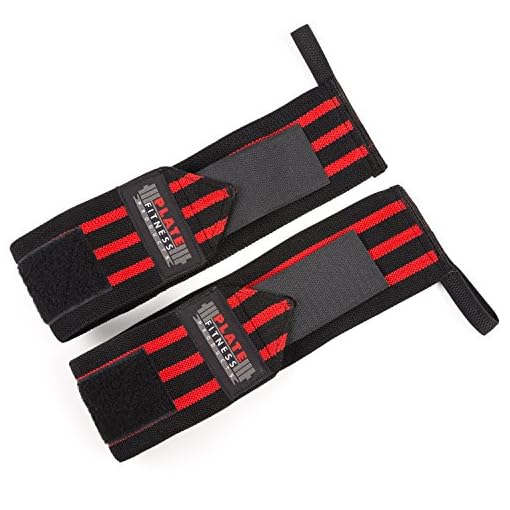 Wrist Wraps (Premium Quality, 21" x 3") by Plate Fitness Products – Superior Materials – Weight Lifting, Powerlifting, Crossfit, Strength Training – One Size Wrist Support for Men and Women - Image 4
