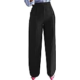 YOOTIKO Womens Wide Leg Dress Pants High Waisted Straight Leg Slacks Business Casual Work Trousers