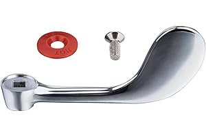 Sepaitek Commercial Faucet Handle Replacement Sink Faucet Handles 4" Hot/Cold Faucet Wrist Blade Handles Heavy Duty Commercial Kitchen Faucet Handles Suitable for Restaurant,School,Hospital(Red)