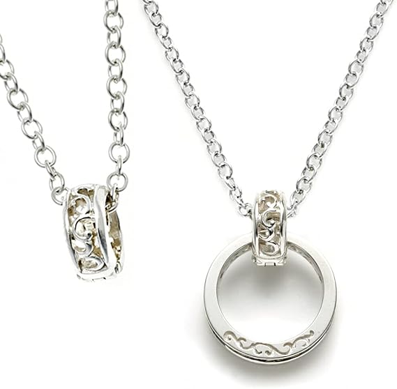 Amazon Musubi ムスビ リングホルダー 指輪 ネックレス シルバー925 チェーン付き 指輪をネックレス 時計 唐草 アラベスク クリッカー メンズ レディース シンプル チェーン60cm ネックレス 通販