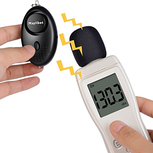 Personal Alarm Keychain 130dB with LED Light and Safe Sound Personal