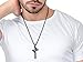 Jstyle Stainless Steel Cross Necklaces for Men Women Jesus Cross Necklace Chain Prayer Bible English Wheat Chain 22 Inch B