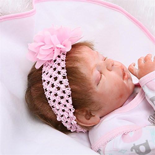 Amazon.com: NPKDOLL - Muñeca de silicona para bebé, 22.0 in, diseño de realista Dormir, color rosa: Toys \u0026 Games