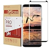 Galaxy S8 Screen Protector,Samsung S8 Screen Protector [Full Coverage] [Case Friendly],Thinkcase [3D Curved Glass] [Tempered Glass] Screen Protector (SY009)