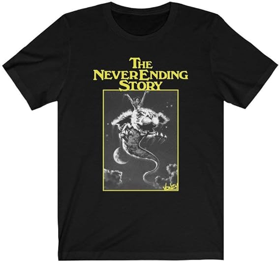 Amazon.com: MESUSISIY The Neverending Story Retro Movie T Shirt Gift Tee for Men Women Unisex T 
