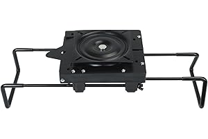 ERGOSEAT Boat Seat Mount Clamp On Base with Swivel Quick Release Adjustable 7.5-18Inch Heavy Duty for Jon Boats, No Tools Needed