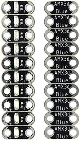 AMX3d Jewel LED Lilypad LED Compatible 10x Lilypad LED - Blue - (10 Blue Jewel LEDs Compatible with Lilypad LEDs)