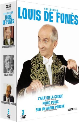 Coffret Louis De Funès - L'aile Ou La Cuisse + Pouic Pouic + Sur Un Arbre Perché - Pack