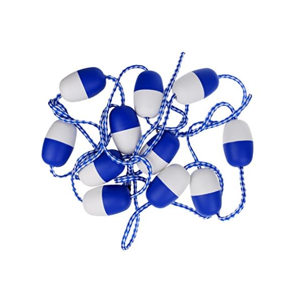 MonkeyJack-57m-Swimming-Pool-Float-Line-Safety-Divider-Security-Device-with-2-Hooks-Blue-and-White